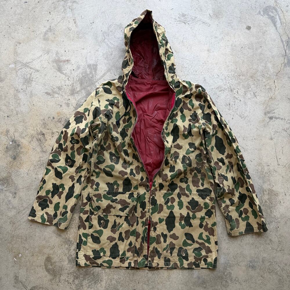 Vintage 60s -70s Duxbak Utica Sportswear Reversible Camo Hunting Jacket